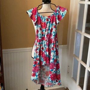 Shorts romper with train/skirt